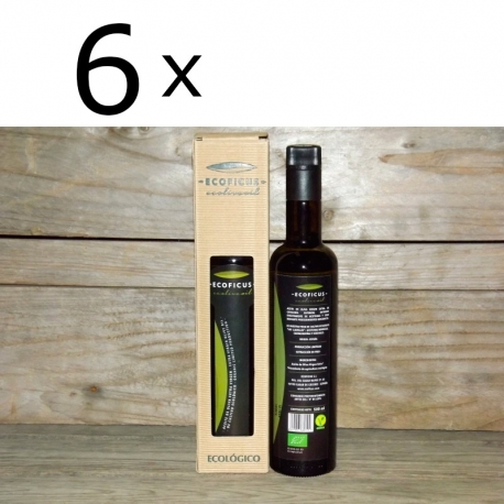 Caja de Aceite de Oliva Virgen Extra ecológico 500ml (6 unidades)